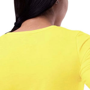 T-shirt sous-blouse d'infirmière respirant à manches longues, coupe ajustée, col rond, best-seller - Product Image 2