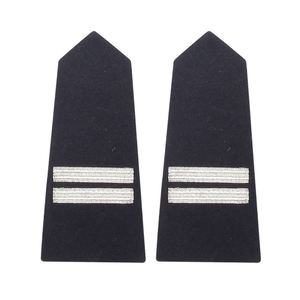 Shoulder Boards Embroidered Epaulettes Personalized Rank Badges with Gold <b>Silver</b> Braid Detail for Professional Parade Dress - Product Image 3