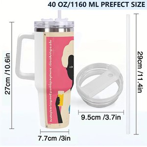 Stainless Steel Tumbler 40oz Large Capacity Promotional <b>Bottle</b> for Farm Equipment Shows - Product Image 4