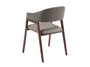 Silla de Comedor de Madera Tapizada de Alta Calidad con Respaldo Curvo Elegante – Asiento Cómodo para Hostelería y Hogar - Product Image 5