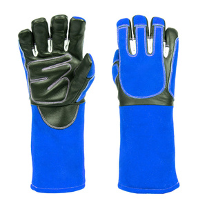 Guantes de Soldadura TIG/MIG Reforzados de Cuero de Vaca y Piel de Vacuno, Resistentes al Calor y a las Chispas, para Bomberos - Product Image 4