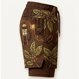 Shorts de sport performants pour hommes, style moderne, confort amélioré par conditions humides, pour les voyages et les tenues décontractées. - Product Image 3