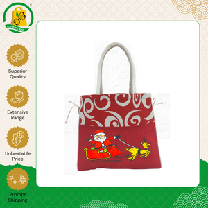 Bolsas de Yute Hechas a Mano en India, con Asas Acolchadas, Impresión Personalizada, Tamaño Mediano (30-50cm), Nueva Llegada, Buena Calidad - Product Image 6