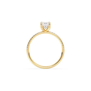 REYES <b>Emerald</b> Cut 1.15 Carat Moissanite Hidden Halo <b>Ring</b> in 925 Sterling <b>Silver</b> Anniversary Gift GRA Certified Fine Jewelry - Product Image 6