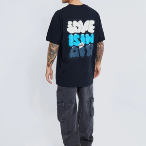 T-shirt Homme Streetwear Hip Hop en Coton 100% Délavé à l'Acide avec Logo Personnalisable, Coupe Oversize Vintage – Vente en Gros - Product Image 5