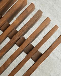 Mesa de Centro Rica Moderna Hecha de Madera de Teca Sólida, Altura Ajustable, Color Marrón Oscuro, para Interiores o Exteriores, Muebles para Sala de Estar - Product Image 5