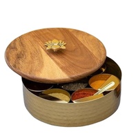 Boîte à épices en bois faite à la main, la plus vendue, personnalisable, multifonctionnelle, minimaliste, pour la conservation de la fraîcheur, décoration de cuisine
