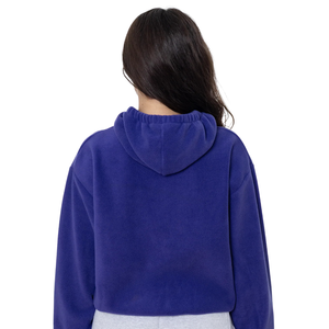 Sudadera con Capucha Corta Oversize Personalizada para Mujer, Estilo Casual Urbano con Hombros Caídos, Proveedor OEM ODM - Product Image 2