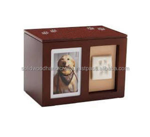Venta al por mayor caja de urnas de madera para cenizas de mascotas urnas de cremación de madera para cenizas de perros y gatos urnas de palisandro a bajo precio - Product Image 3