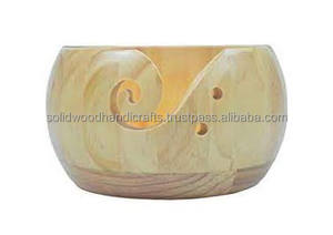 Cuenco de hilo de madera hecho a mano, soporte de hilo de palisandro, caja de almacenamiento de hilo de ganchillo, cuenco de bola de hilo, regalo para cumpleaños de madre - Product Image 2