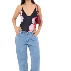 Traje de Baño Personalizado para Mujer, Sexy, de Una Pieza, con Aberturas y Lazos Delanteros, Monokini de Corte Alto, Ropa de Playa, Logotipo Personalizado, Proveedor OEM ODM - Product Image 6