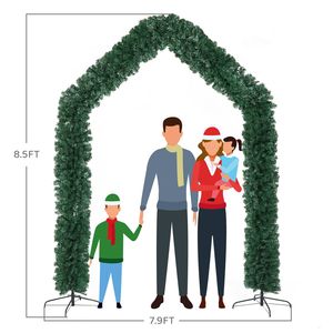 Arco Decorativo per Matrimoni in PVC 240*40*260cm con 1650 Rami, Arco Verde per Decorazioni Natalizie e Festive - Product Image 3