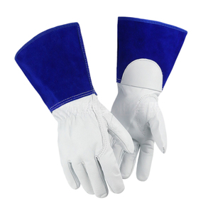 Gants de sécurité en cuir TIG personnalisés, antidérapants, durables, flexibles, pour travaux de soudage électrique, pour soudeurs - Product Image 1