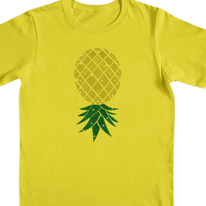Camiseta de Manga Corta Amarilla para Hombre, Cuello Redondo, Brillante, Lisa, Casual, Corte Regular, Diseño Tejido en la Parte Delantera, Spandex/Algodón, Secado Rápido - Product Image 6