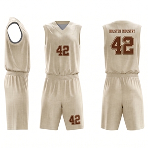 Uniforme de basket-ball unisexe personnalisé à manches courtes, respirant, imprimé, anti-humidité, de haute qualité – Meilleur fournisseur en ligne en promotion - Product Image 6