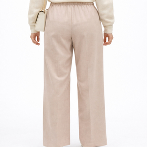 Women Casual Regular Fit Straight Leg <b>Trousers</b> <b>Elastic</b> <b>Waist</b> High Quality Activewear Durable Stitching Comfortable Fit Daily - Product Image 2