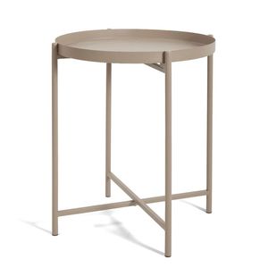 New Arrival Metal Cross Base Round Shaped Top Coffee <b>Table</b> Decorative Furniture Beside <b>Table</b> <b>for</b> Home Office Living Room - Product Image 4