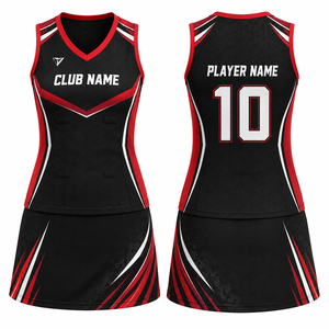 Uniforme de Netball Personalizado MEGAMAPLE para Mujer, Sin Mangas, Color Personalizado, Impresión por Sublimación, Transpirable, Ligero y Duradero, 100% - Product Image 1