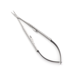 Porte-aiguilles Castroviejo de haute qualité avec ciseaux, manche droit et rond, TC 18 cm, instrument chirurgical de précision - Product Image 6