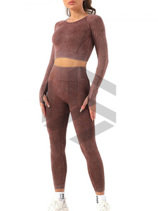 ชุดสปอร์ตโยคะสีดำสำหรับออกกำลังกาย - Product Image 2