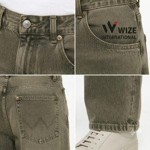 WIZE INTERNATIONAL <b>Men's</b> Olive <b>Green</b> Straight Fit <b>Cargo</b> <b>Pants</b> High Waist Button Fly Multiple Pockets Workwear Style Autumn - Product Image 4
