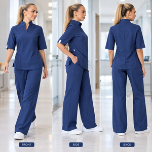 Hot Sell Custom <b>Scrubs</b> Set Stretch Breathable Women <b>Jogger</b> Nursing <b>Scrubs</b> Uniforms Medical Spandex Hospital Surgical Uniforms - Product Image 2
