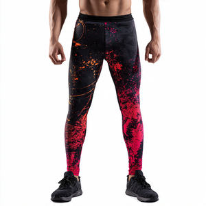 Leggings Deportivos Sublimados para Hombre Regal Three, Pantalones de Compresión, Capa Base, Leggings Atléticos de Poliéster/Nailon de Secado Rápido - Product Image 3