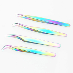 Pinces à cils MAHFOOZ INSTRUMENTS pour extensions de cils, haute qualité, logo personnalisé, professionnelles, durables, pinces à volume pour cils - Product Image 2