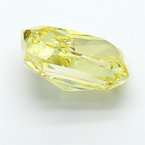 Diamant synthétique de luxe cultivé en laboratoire, jaune vif fantaisie, VS1, taille excellente, certifié, pierre de diamant synthétique. - Product Image 3