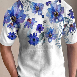 Camiseta de Hombre de Nuevo Estilo, Transpirable y Ecológica, de Poliéster/Algodón, Precio de Mayoreo, Diseño de Logotipo Personalizado - Product Image 5