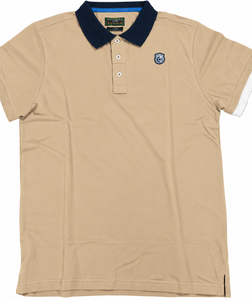 Camisa de Manga Corta para Hombre, Color Sólido, Bloques de Color Beige y Negro, Transpirable, Antiarrugas, Cuello Casual con Botones - Product Image 3