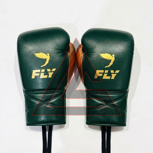 Gants de boxe Fly de haute qualité en cuir véritable, sur mesure, super confortables pour le kickboxing et le sparring – Vente en gros - Product Image 5