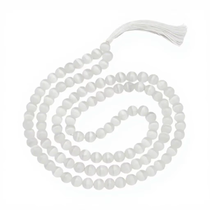 Collier Mala 108 Perles Illuminées Rondes avec Pompon, Bijou de Prière Religieux Unisexe pour Méditation et Yoga - Product Image 3
