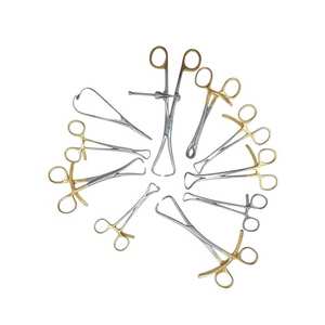 10 piezas de pinzas de sujeción para reducción ósea, instrumentos quirúrgicos ortopédicos dorados, kit de herramientas quirúrgicas de acero inoxidable - Product Image 5