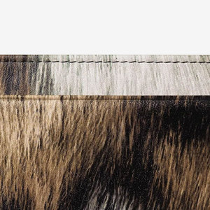 Portefeuille en cuir de vachette véritable pour homme, portefeuille en cuir à poils, design fin, portefeuille pliable fait main, cuir de haute qualité - Product Image 6