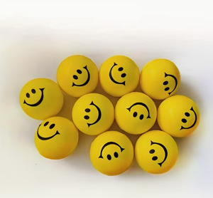 HAWK SPORTS INDUSTRIES Smile <b>Face</b> Cute Soft Toy <b>Exercise</b> Ball PU Portable Fitness Equipment for Muscle Relaxation Body Training - Product Image 3