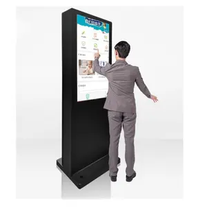 75 "100" 55 дюймовый комнатный сенсорный ЖК-экран наружной рекламы Тотем киоск CMS программное обеспечение светодиодный дисплей signage цифров и дисплей