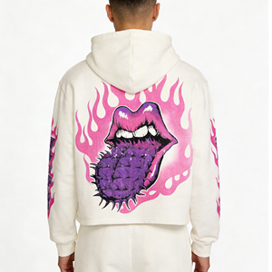 Sudadera con Capucha Extra Grande Personalizada Glory, Unisex, Estilo Urbano Informal, Impresión DTG, Manga Regular, Sudadera de Felpa Tejida - Product Image 4