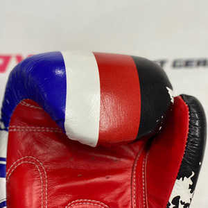 Guantes de Boxeo Muay Thai Twins con Estampado de Bandera FBGVL3-44TH, Cuero Vacuno Genuino, Correa para la Muñeca, Guantes de Entrenamiento y Sparring - Product Image 6