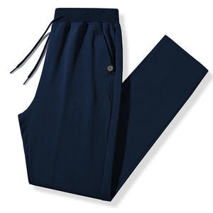Nouveauté 2026 : Pantalon de survêtement homme noir uni, coupe ample, personnalisable avec logo, pour la gym, l'entraînement, le streetwear et le jogging - Product Image 1