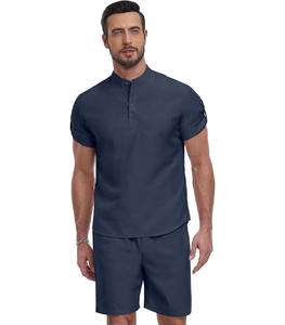 Conjunto Deportivo de Invierno para Hombre, 2 Piezas, Corte Regular, Manga Larga, Color Sólido, Estilo Casual - Product Image 2