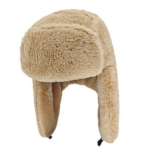 Sombrero de invierno de piel personalizado Sombrero de soldado extraíble Trapper Hunter Headwear con orejeras Sombrero de aviador para hombres y mujeres - Product Image 3