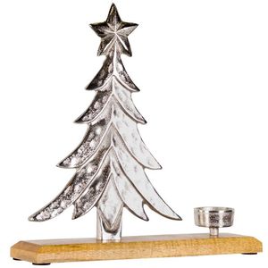 Best Selling Aluminum And Wooden Christmas Decor Centerpiece Enhancing Traditional Family Dinner Decoration Layout - Product Image 4