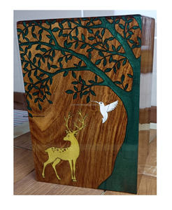 Wholesale Custom American Style Mango Wood Urn <b>Box</b> Adult Funeral Supplies Wooden Cremation Urn <b>for</b> Human <b>Ashes</b> Inspired by India - Product Image 1