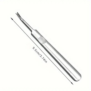 Usluking – outil professionnel pour manucure, poussoir à cuticules réutilisable à double extrémité en acier inoxydable, ensemble de 1 pièce - Product Image 3