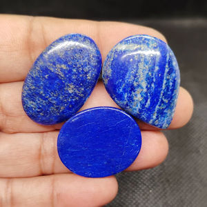 Lote de Cabujones de Lapislázuli Azul Natural, Lote de Gemas de Lapislázuli Semipreciosas para Joyería, Piedras Pulimentadas Lisas de Formas Variadas - Product Image 1