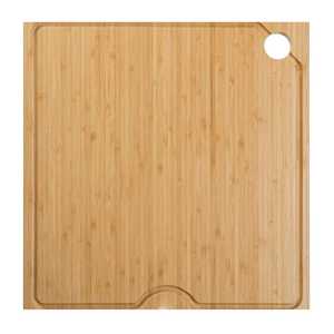 Planche à découper en bois d'acacia à grain transversal, bloc de boucher robuste avec rainure pour les jus, planche à découper de cuisine pour viande - Product Image 3