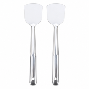Spatules en acier inoxydable, ensemble de spatules de cuisine en métal pour restaurant, vente en gros, spatule plate robuste pour gril, fournisseur en gros pour cuisine - Product Image 1