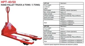 Cric de palette d'occasion à l'échelle 3000 kg avec pompe hydraulique à courant alternatif Transpalette manuel - Product Image 2