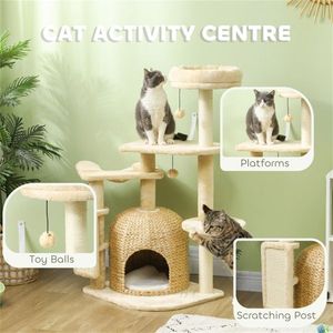 Tiragraffi per Gatti in Legno di Pino - Albero per Gatti - Product Image 2